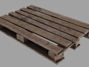 Palete de madeira Modelo 3D