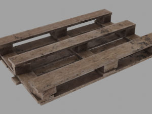 Wooden pallet Modello 3D
