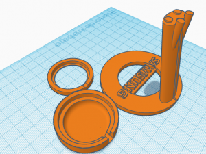 Samsung watch series 4 5 charger support 3D Druckmodell