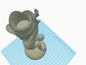 Divine with rose 3D Model