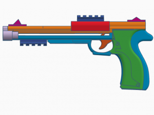 Slingshot Pistol be very careful 3Dプリントモデル