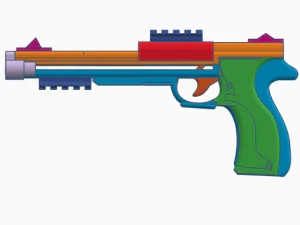 Slingshot Pistol be very careful 3D Print Model