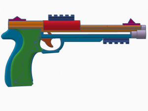 Slingshot Pistol be very careful 3D Print Model