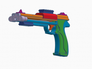 Slingshot Pistol be very careful 3D Print Model