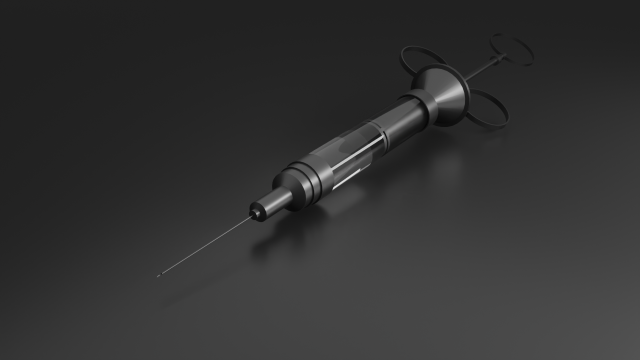 Medical syringe 3D 模型 .c4d .max .obj .3ds .fbx .stl .blend 