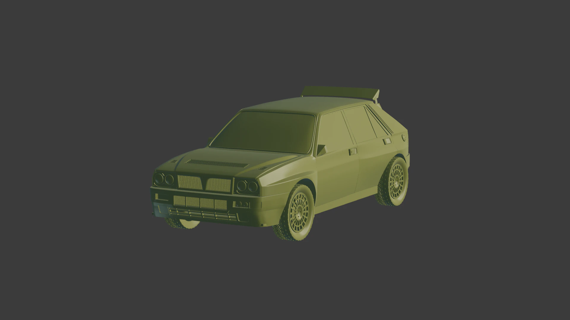 LANCIA DELTA 3D Model .c4d .max .obj .3ds .fbx .stl .blend 