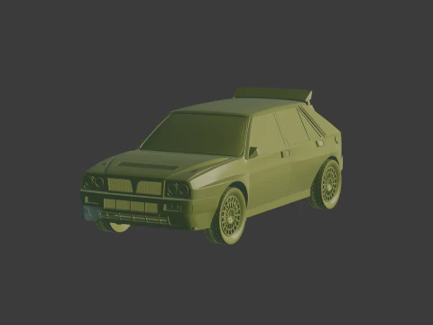 蓝旗亚台达 3D 模型