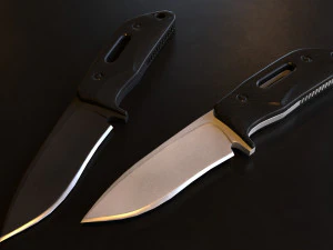 Tactic Knife Low Poly Game Ready VR - AR 3D Model