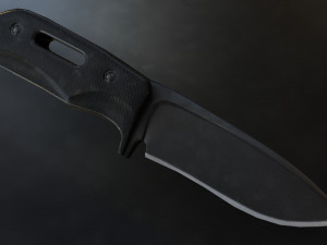 Tactic Knife Low Poly Game Ready VR - AR Model 3D