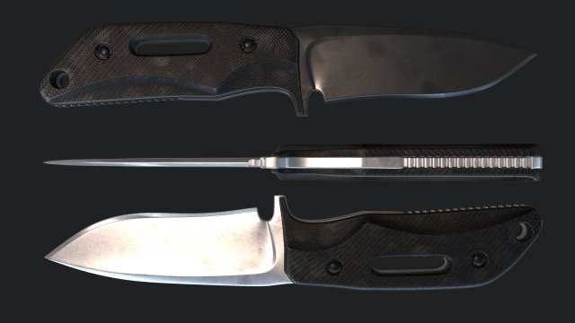 Tactical combat knife subdivision ready 3D मॉडल .c4d .max .obj .3ds .fbx .stl .blend