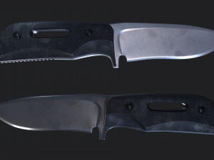 Tactical combat knife subdivision ready 3D मॉडल