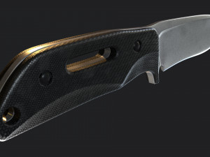 Tactical combat knife subdivision ready 3D मॉडल