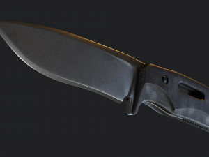 Tactical combat knife subdivision ready 3D मॉडल