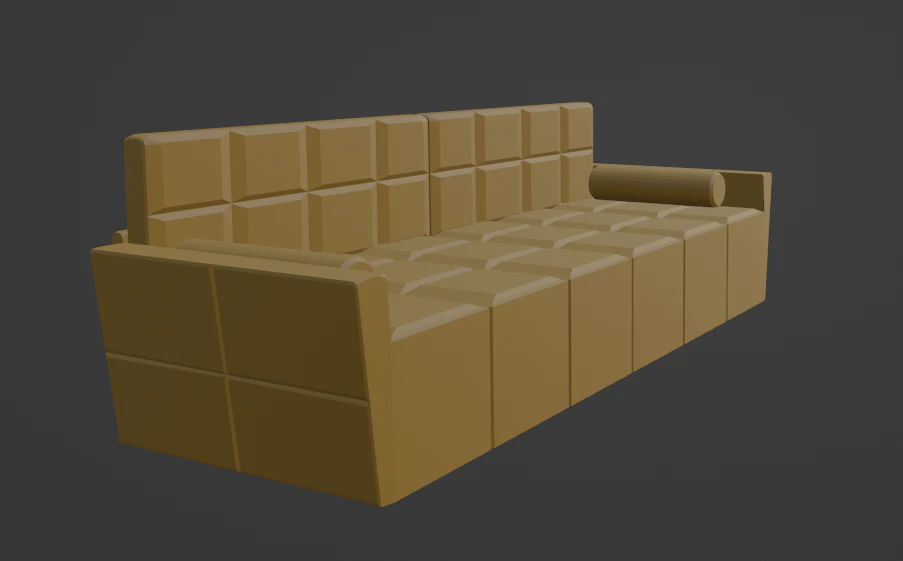 Sofa 3D Model .c4d .max .obj .3ds .fbx .stl .blend 