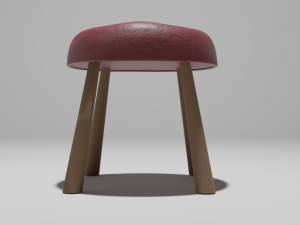 Leather chair Modèle 3D