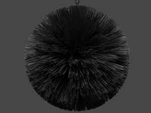 Fluffy toy on a keychain 3D Model
