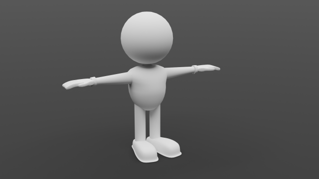Cartoon man Model 3D .c4d .max .obj .3ds .fbx .stl .blend 