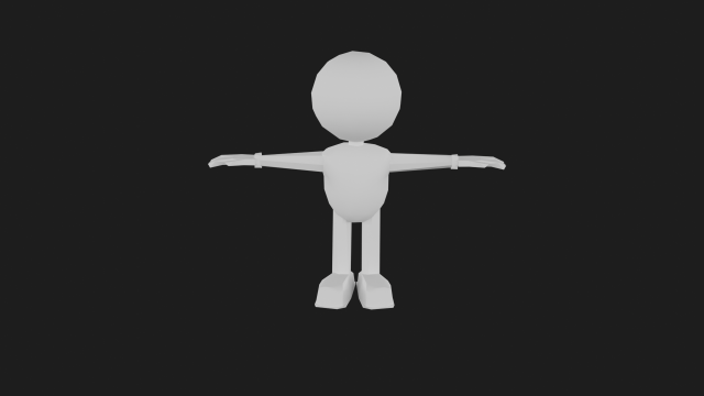 Cartoon man low poly 3D Model .c4d .max .obj .3ds .fbx .stl .blend 