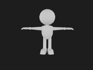 Cartoon man low poly Modèle 3D