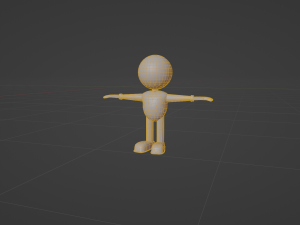 Cartoon man low poly 3D Model