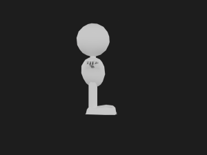 Cartoon man low poly 3D Model