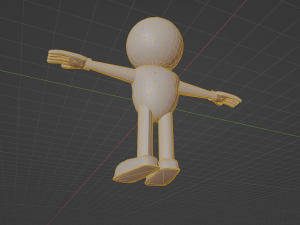 Cartoon man low poly 3D Model