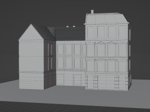 2 European houses Modèle 3D