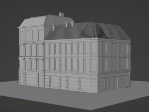 2 European houses Modèle 3D