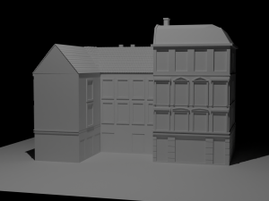 2 European houses Modèle 3D