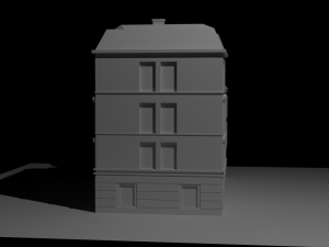 2 European houses Modèle 3D