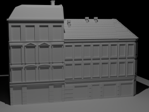 2 European houses Modèle 3D