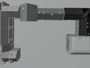 German city block 3D 模型
