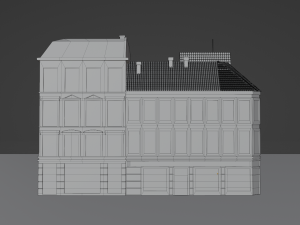 German city block 3D 模型