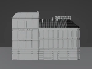 German city block 3D Model
