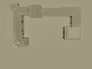 German city block 3D 模型