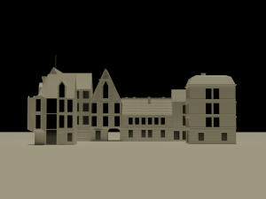 German city block 3D 模型