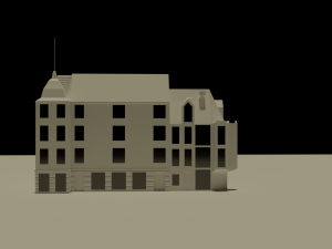 German city block 3D 模型