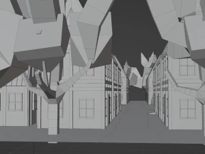Medieval village 3D Model