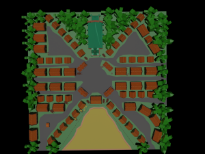 Medieval village 3D मॉडल