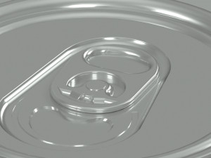 Shiny Aluminum can 033 liters of Coca Cola Classic Modelo 3D