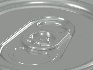 Shiny Aluminum can 033 liters of Coca Cola Classic 3D Model