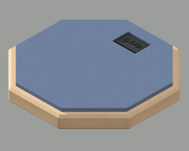 Devo training PAD to simulate drumming 3D 모델 .c4d .max .obj .3ds .fbx .stl .blend 
