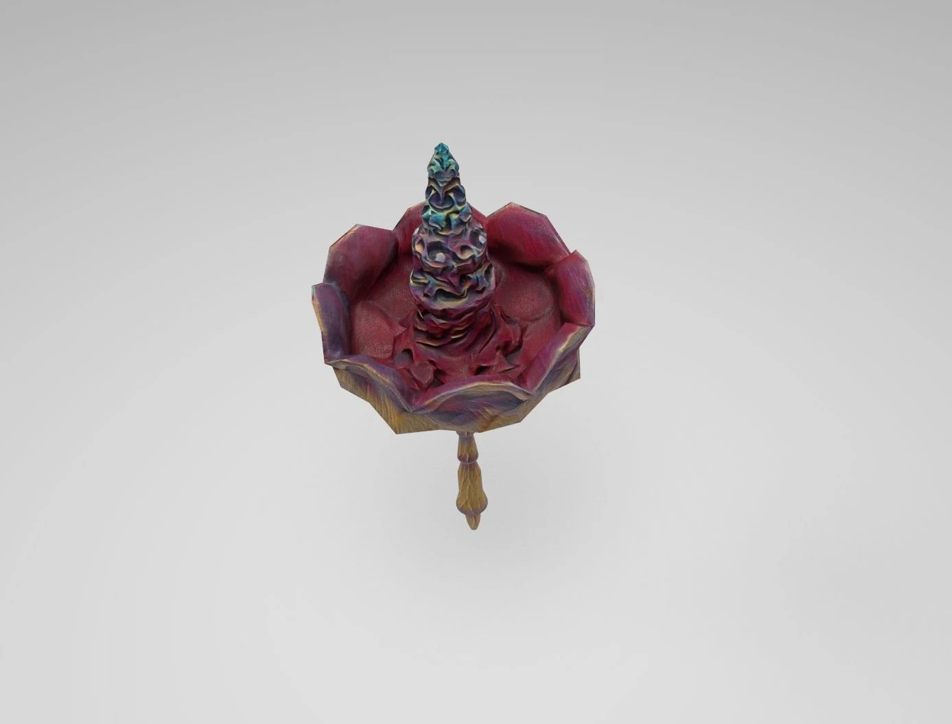 Stylized flower 3D Model .c4d .max .obj .3ds .fbx .stl .blend 