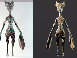Porcelain bird 3Dモデル
