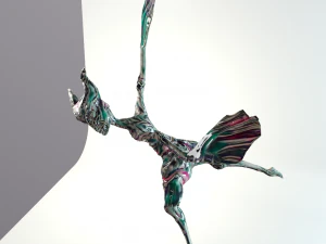 磁器の鳥 3Dモデル