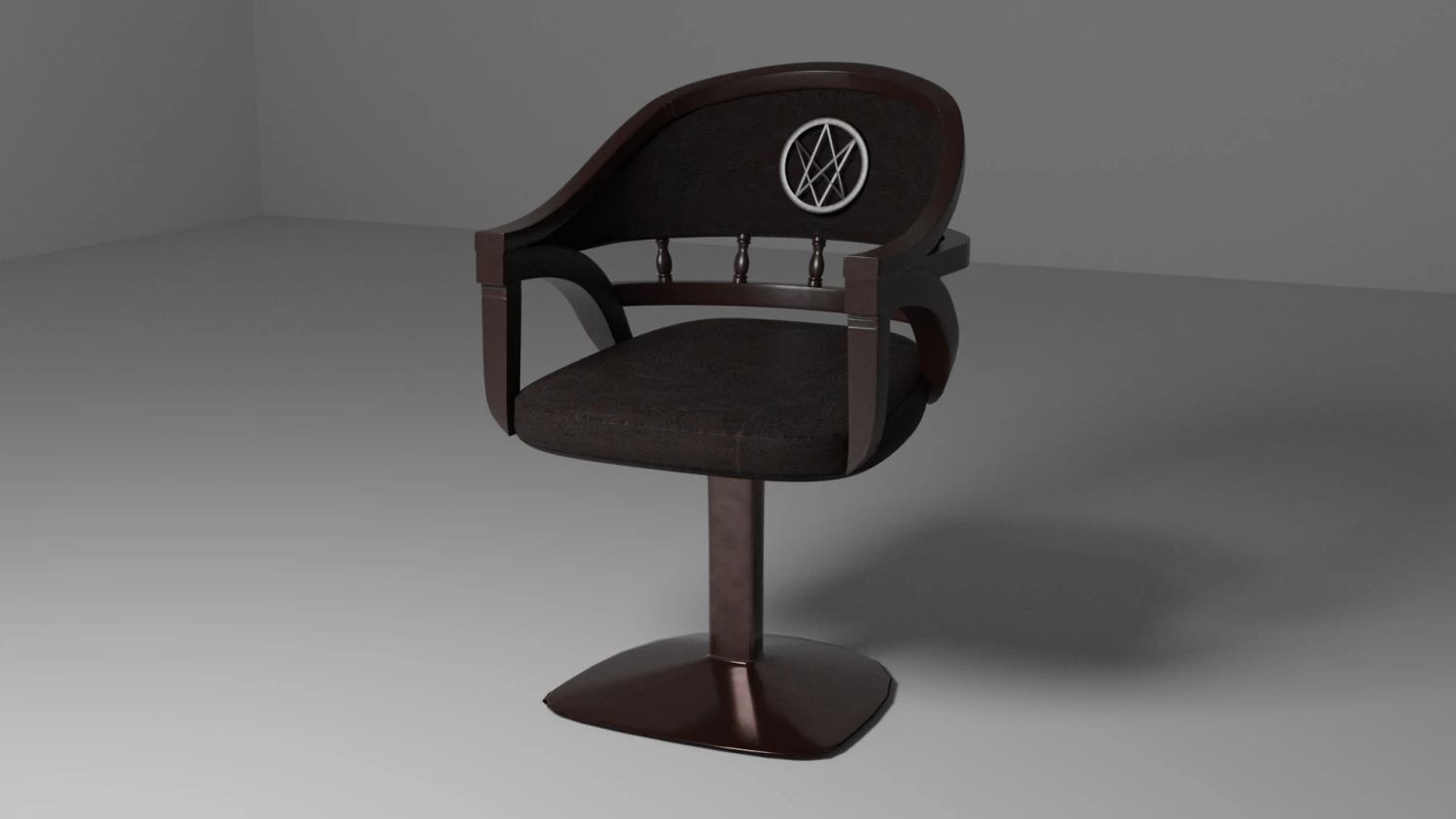 Barber chair 3D Model .c4d .max .obj .3ds .fbx .stl .blend