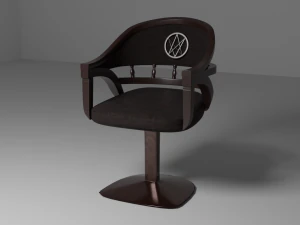 이발 의자 3D 모델