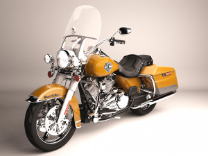 Harley Davidson Road king Bike 3D Model