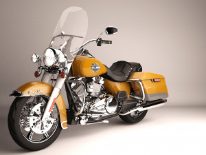 Harley Davidson Road king Bike 3D Модель