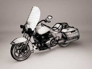 Harley Davidson Road king Bike 3D Модель